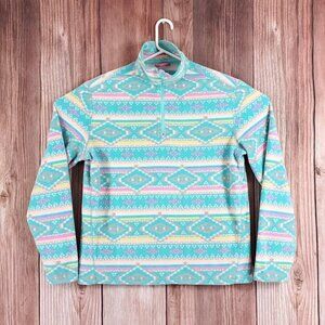 Chubbies Mens Size Medium The Flame Commander 1/4 Zip Fleece Pullover Aztec
